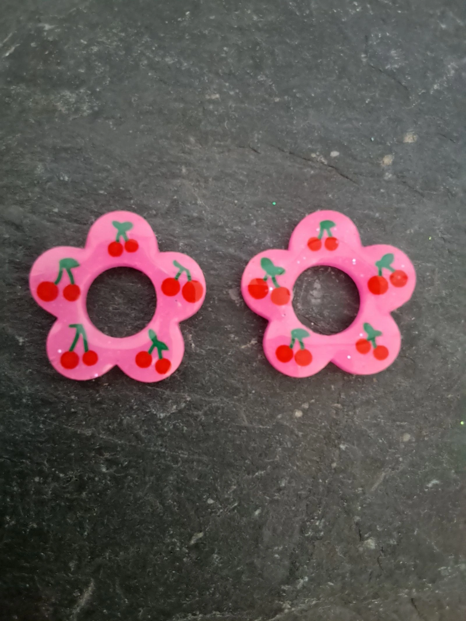 Mini pampilles fleurs rose cerise 